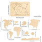 Wooden World Map Jigsaw - My 1st Wooden Toy