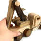 Wooden Excavator Push Car on wheels - My first wooden toy