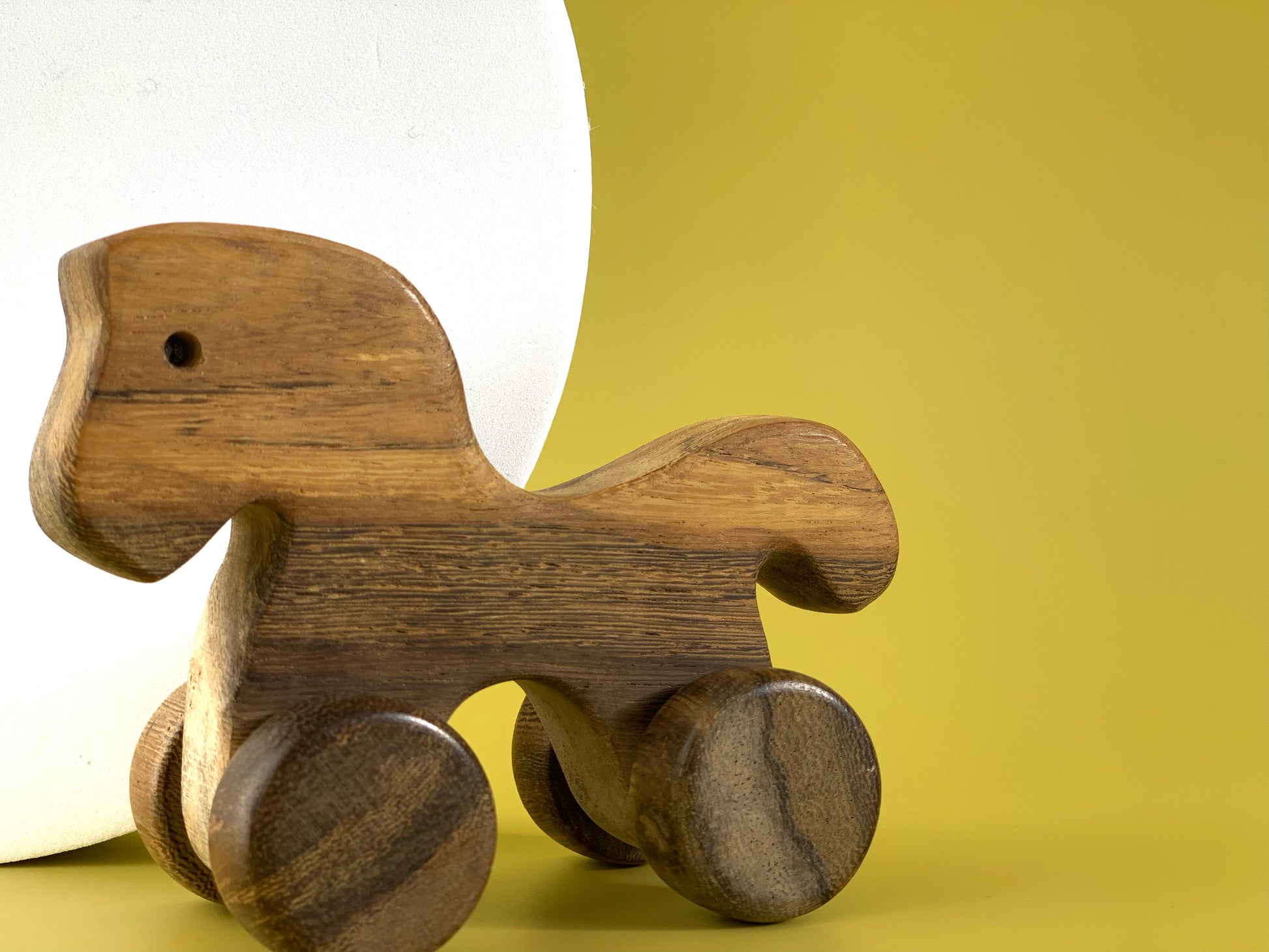 Wooden Baby Horse on Wheels - My first wooden toy