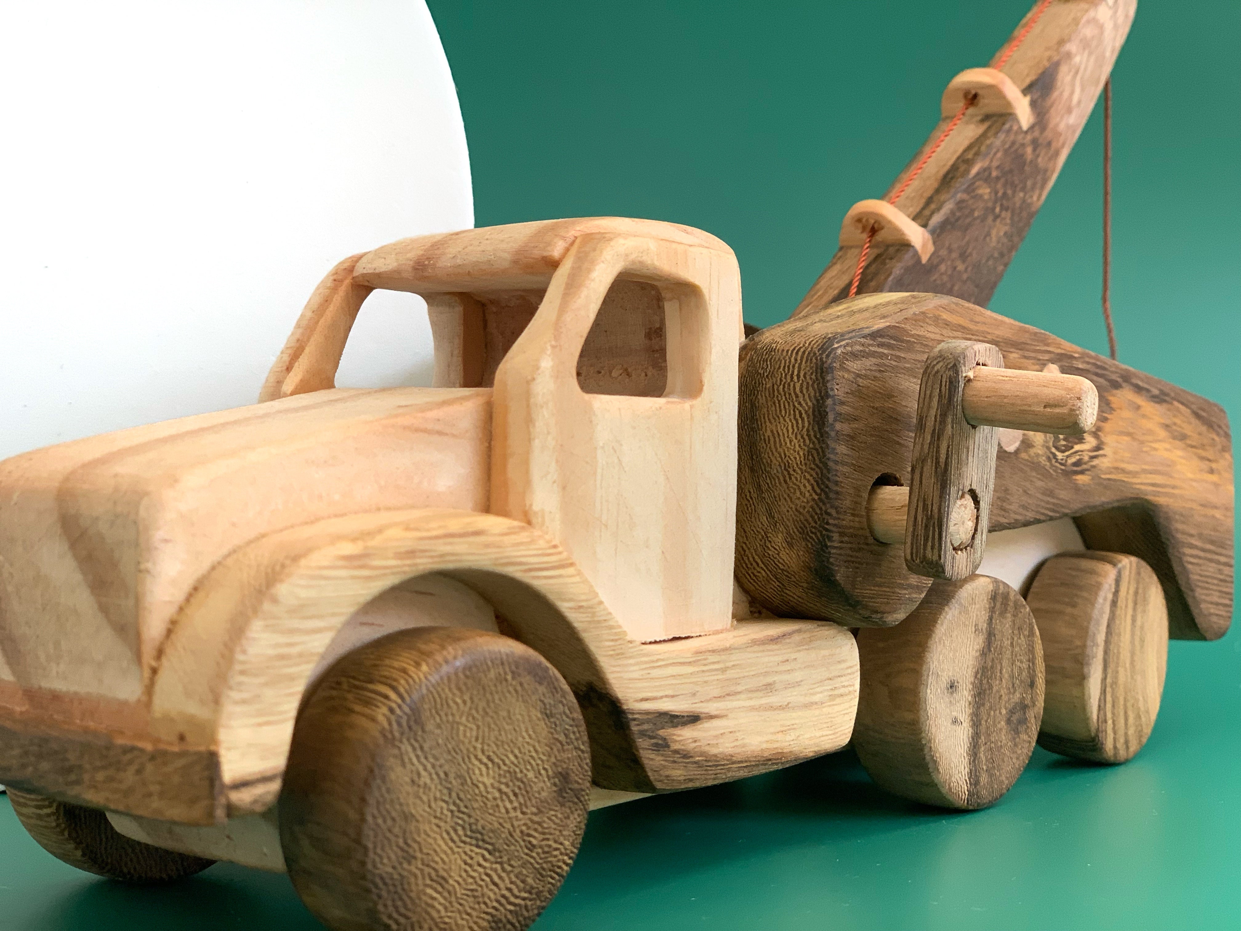 Wooden sales crane truck